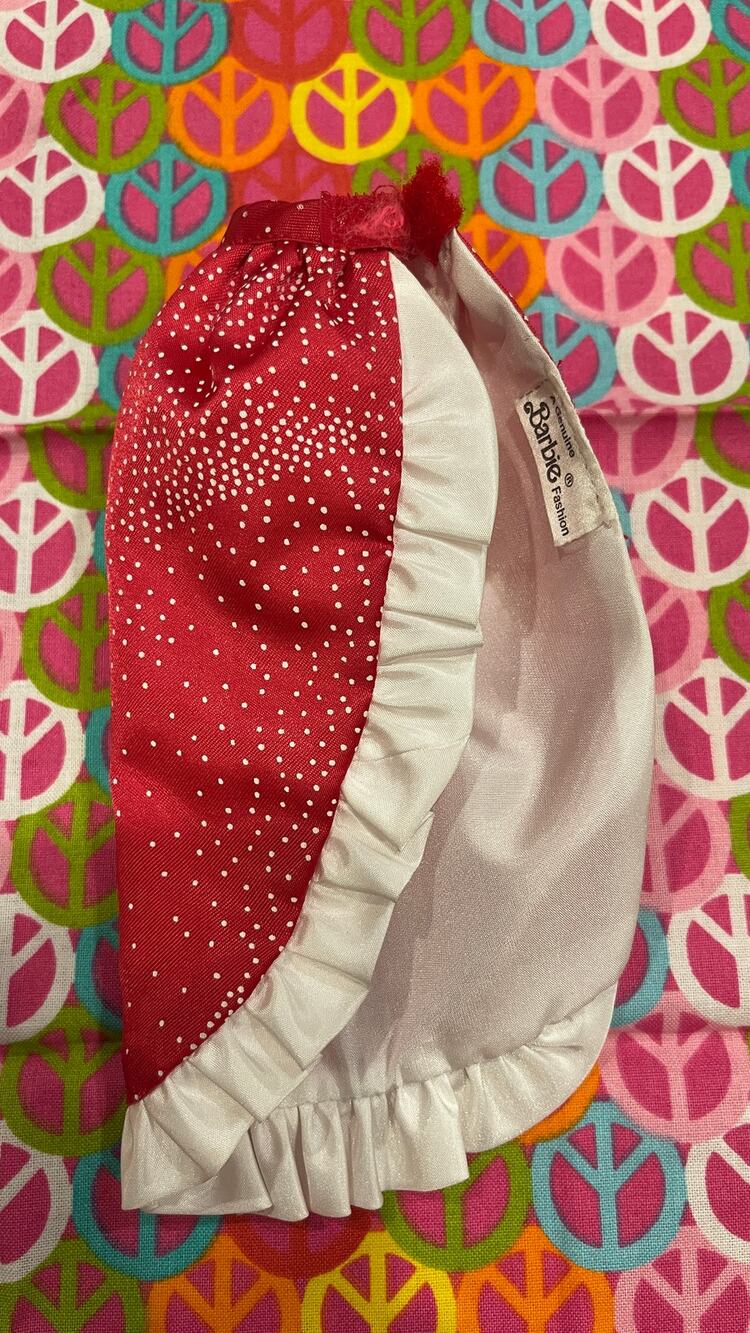Mattel Barbie Doll Twice as Nice Reversible Red and White Skirt